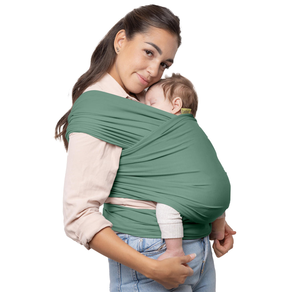 Buy now Boba Baby Wrap Carrier – Original Baby Sling Carrier for Newborns (7–35 lbs), Soft, Secure, Hands-Free & Ergonomic, Ideal for Comfortable Bonding, New Parents (Grey) at indiglob india