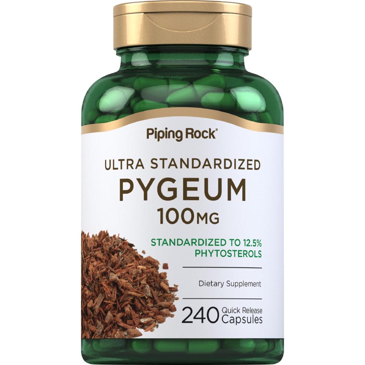 Piping Rock Pygeum | 100mg | 240 Capsules | Supplement for Men & Women