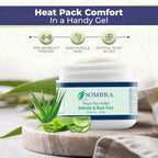 Buy now Sombra Warm Pain Relief Gel, Warm Relief for Arthritis and Chronic Pain Pre-Workout Muscle Rub Vegan Formula Free of Artificial Fragrances, Dyes, NSAIDs, Wax, Petroleum, Alcohol - 8oz Jar at indiglob india