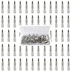 HiJeaton Metal Silver Loc Clips for Hair Retwist Dread Pin Curl Pro Styling | 90 Pcs Duck Bill Alligator Clips Nonslip Rustproof Strong Grip for Thick Hair, Sectioning Rollers Salon Bows Small Single DIY