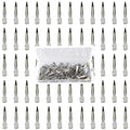 HiJeaton Metal Silver Loc Clips for Hair Retwist Dread Pin Curl Pro Styling | 90 Pcs Duck Bill Alligator Clips Nonslip Rustproof Strong Grip for Thick Hair, Sectioning Rollers Salon Bows Small Single DIY