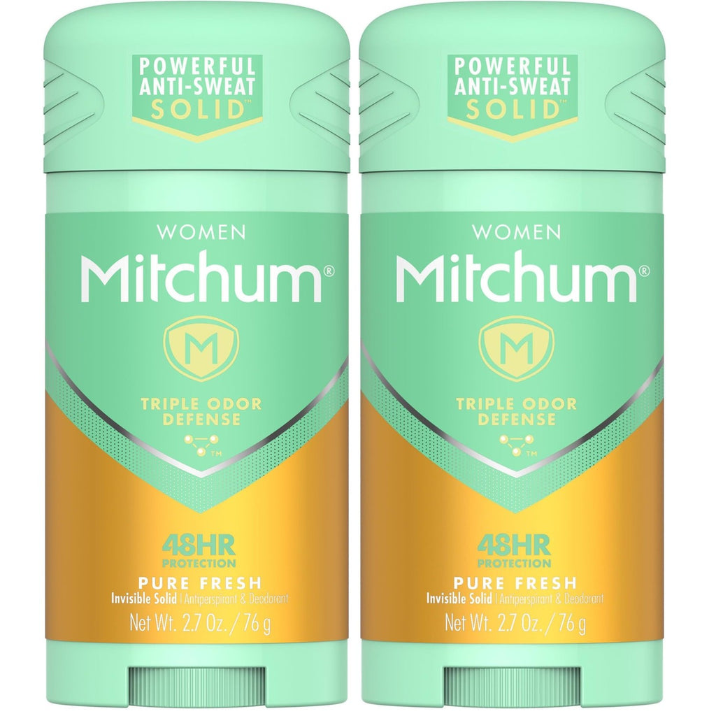 Mitchum Women Invisible Solid Antiperspirant Deodorant, Pure Fresh, 2.7 oz | Women's antiperspirant & deodrant delivers 48-hour odor protection after only one application. Pure Fresh scent.