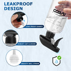 Veco 15oz Graduated Spray Bottles, 4-Pack — 360° Any-Angle Spraying for Easy Dilution, Leak-Resistant spray bottles for Cleaning, Plants, Hair & Pet Use + Foldable Funnel