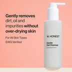 Honest Beauty Gentle Gel Daily Face Cleanser, Sensitive Skin, 5 fl oz