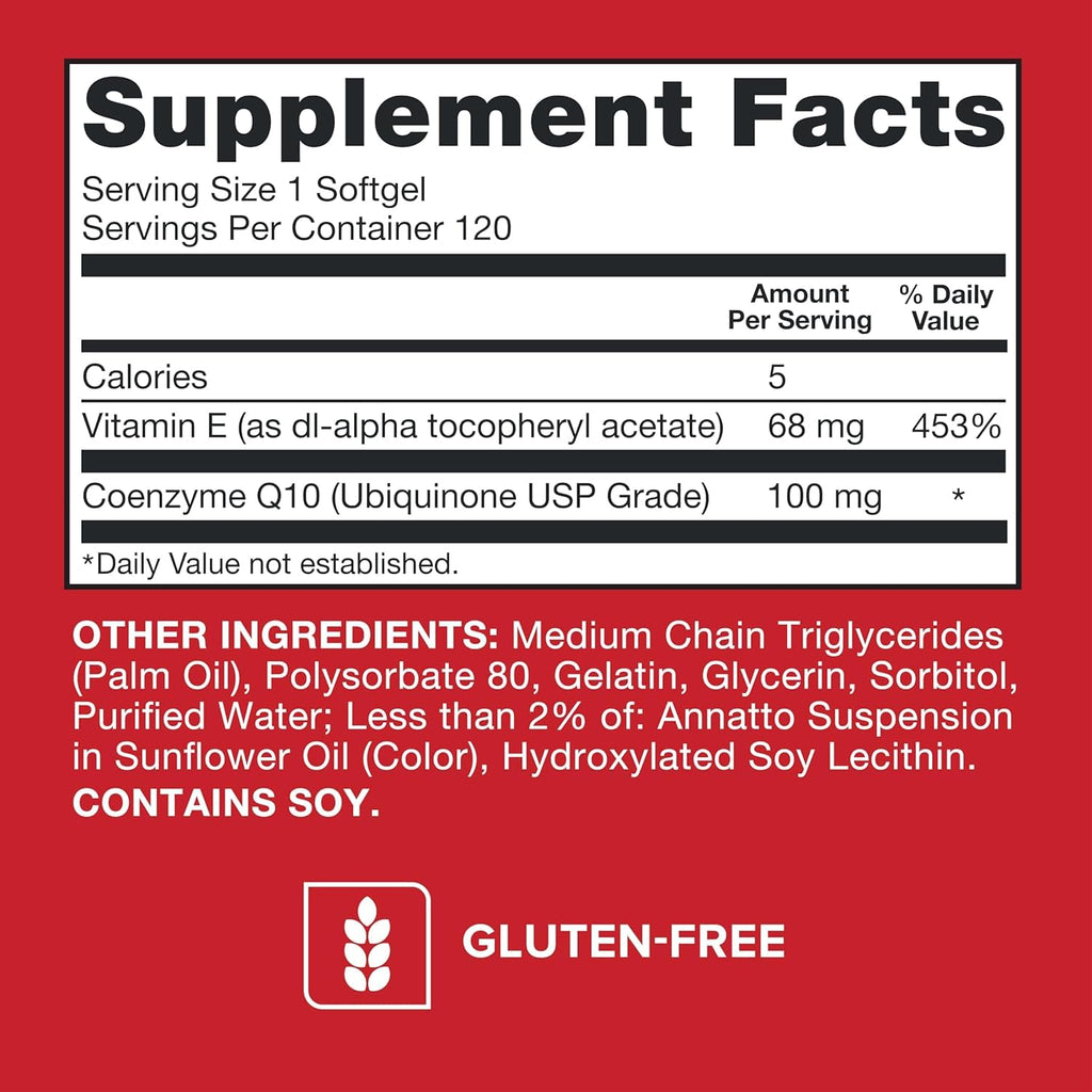 Qunol Ultra CoQ10 100mg, 3X Better Absorption, Antioxidant, 120 Softgels | #1 Cardiologist Recommended Supplement for Heart Health, Coenzyme Q10 Supplement to support Vascular Health & Cellular Energy