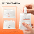 lilyeve GROWTURN Exosome Hair Growth Serum with Built-In Brush, 2-Pack | 3.38 fl oz Each, Built-In Brush Serum with Biotin, Caffeine & Peptides for Thinning Hair, Fragrance-Free, Korean Hair Care