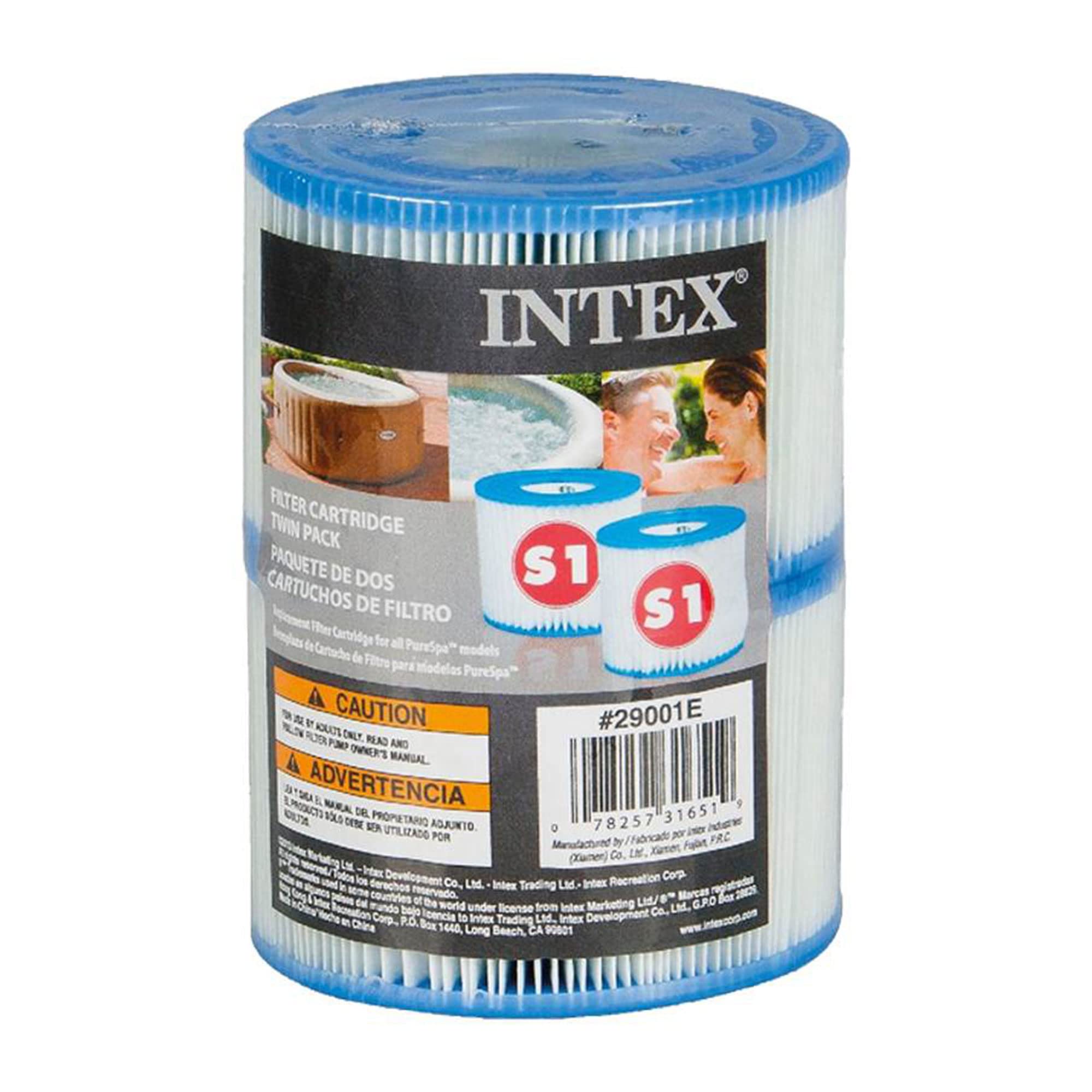 Buy now Intex 29001E PureSpa Type S1 Heavy Duty Easy Set Dacron Paper Hot Tub Spa Filter Replacement Cartridge for Various PureSpa Models, (12 Pack) at indiglob india
