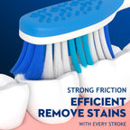 Adult Hard bristled Manual Toothbrush with Excellent Cleaning Effect, Equipped with Tongue Coating Brush and Wavy bristles for More Effective Cleaning of Teeth（6pack）
