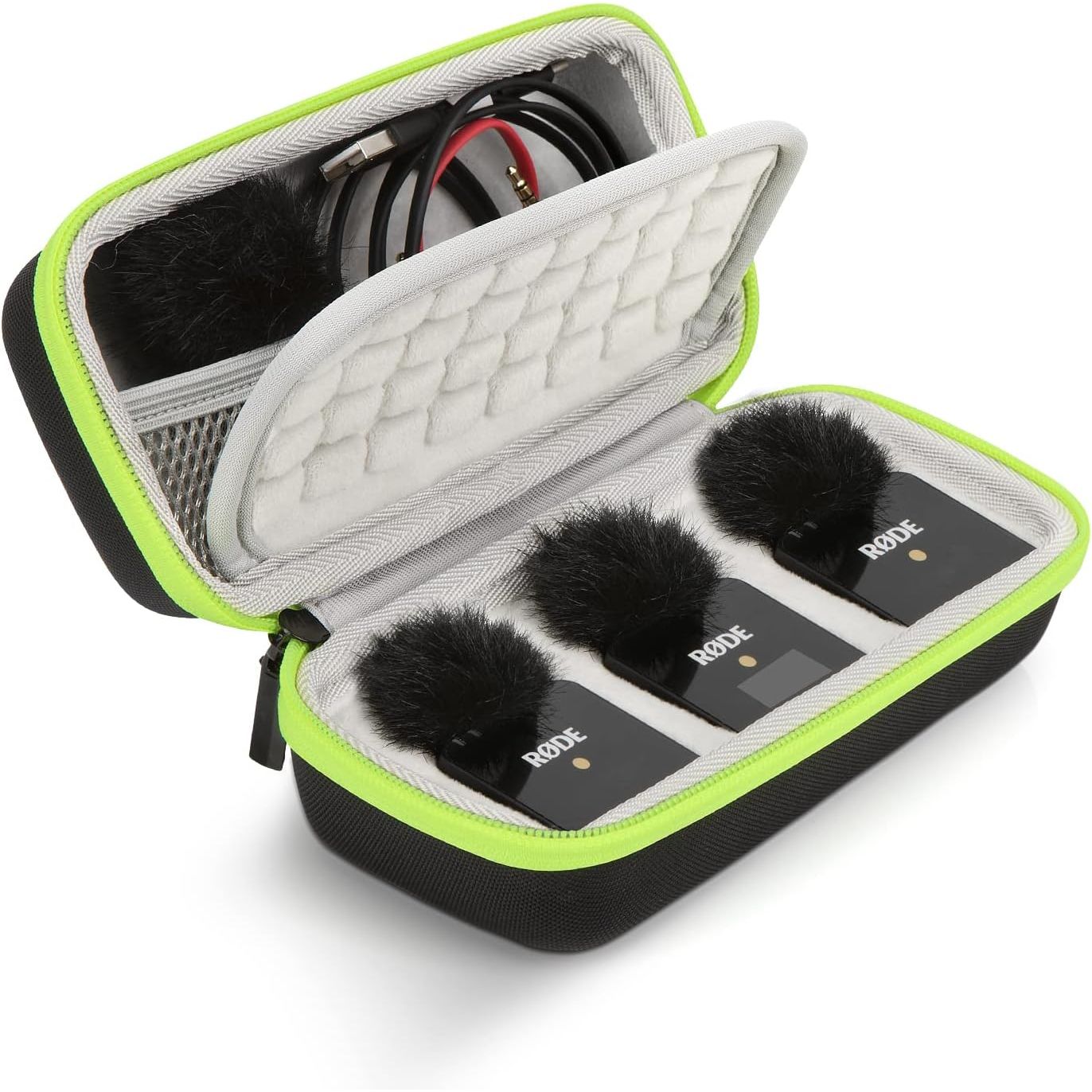 Buy now YOUSHARES Wireless Go 2 Hard Carring Case - Professional Flocking Mic Case Compatible with Rode Wireless GO II Dual Channel Compact Digital Wireless Microphone System (black) 01 Hard Carring Case at indiglob india