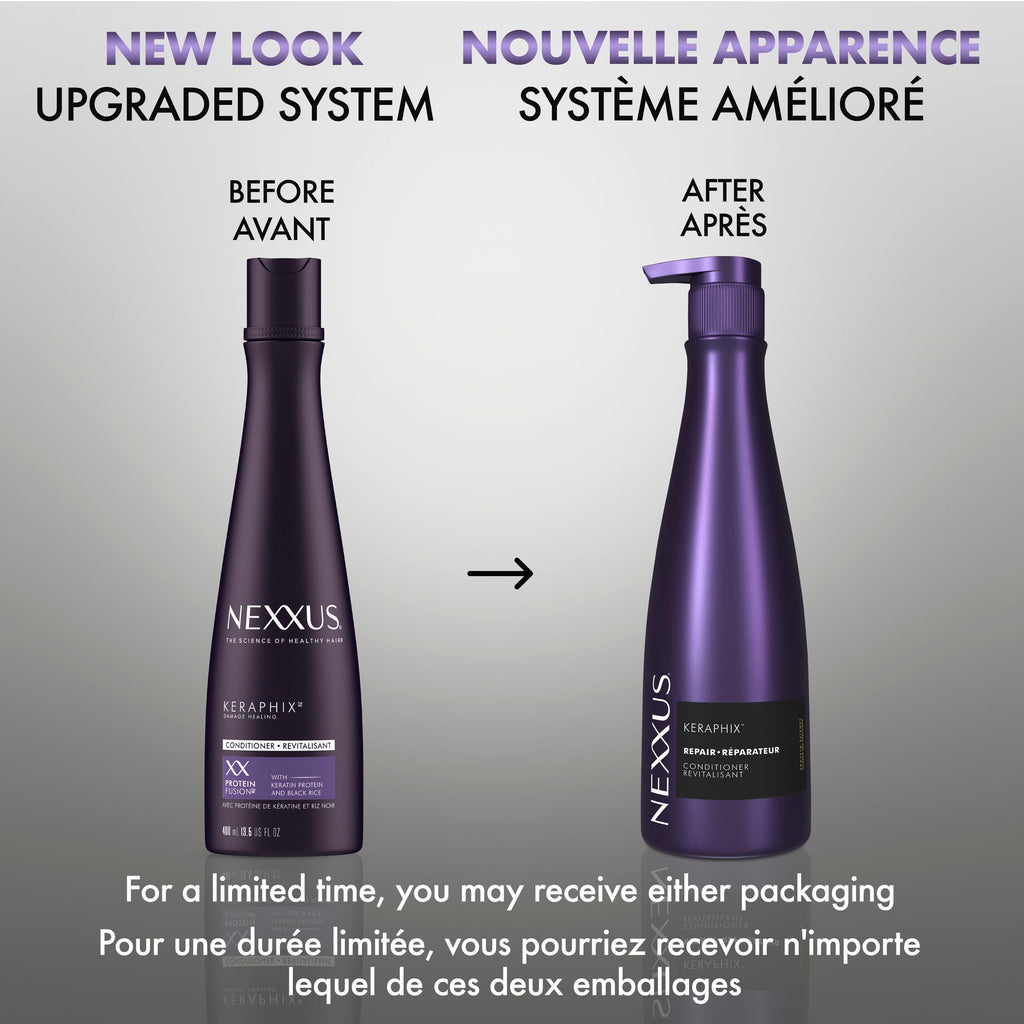 Nexxus KERAPHIX™ Conditioner for Damaged Hair Repair 13.5 oz | Visibly repairs damaged hair, Anti-breakage, Smooths hair, for color treated hair, for dry hair