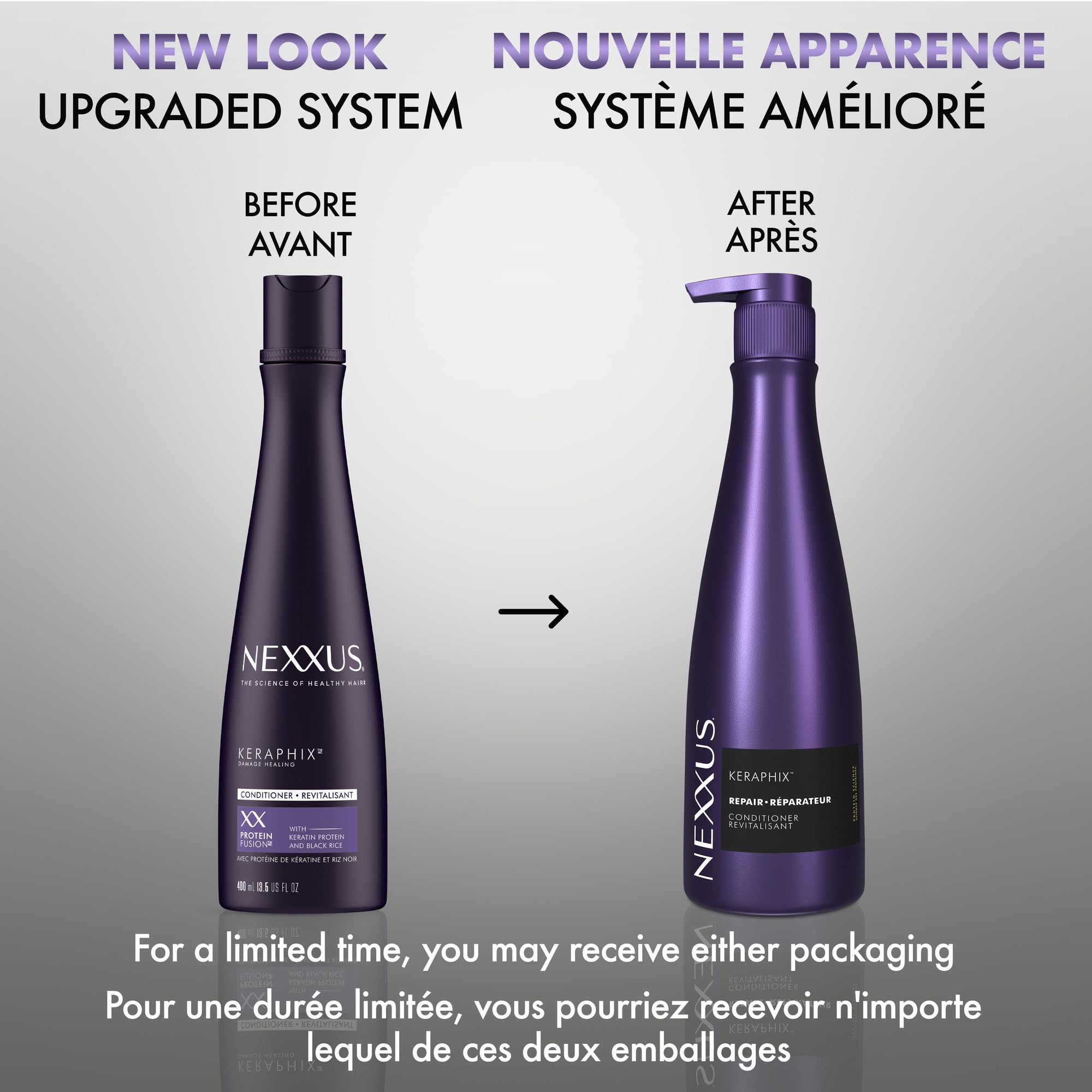 Nexxus KERAPHIX™ Conditioner for Damaged Hair Repair 13.5 oz | Visibly repairs damaged hair, Anti-breakage, Smooths hair, for color treated hair, for dry hair