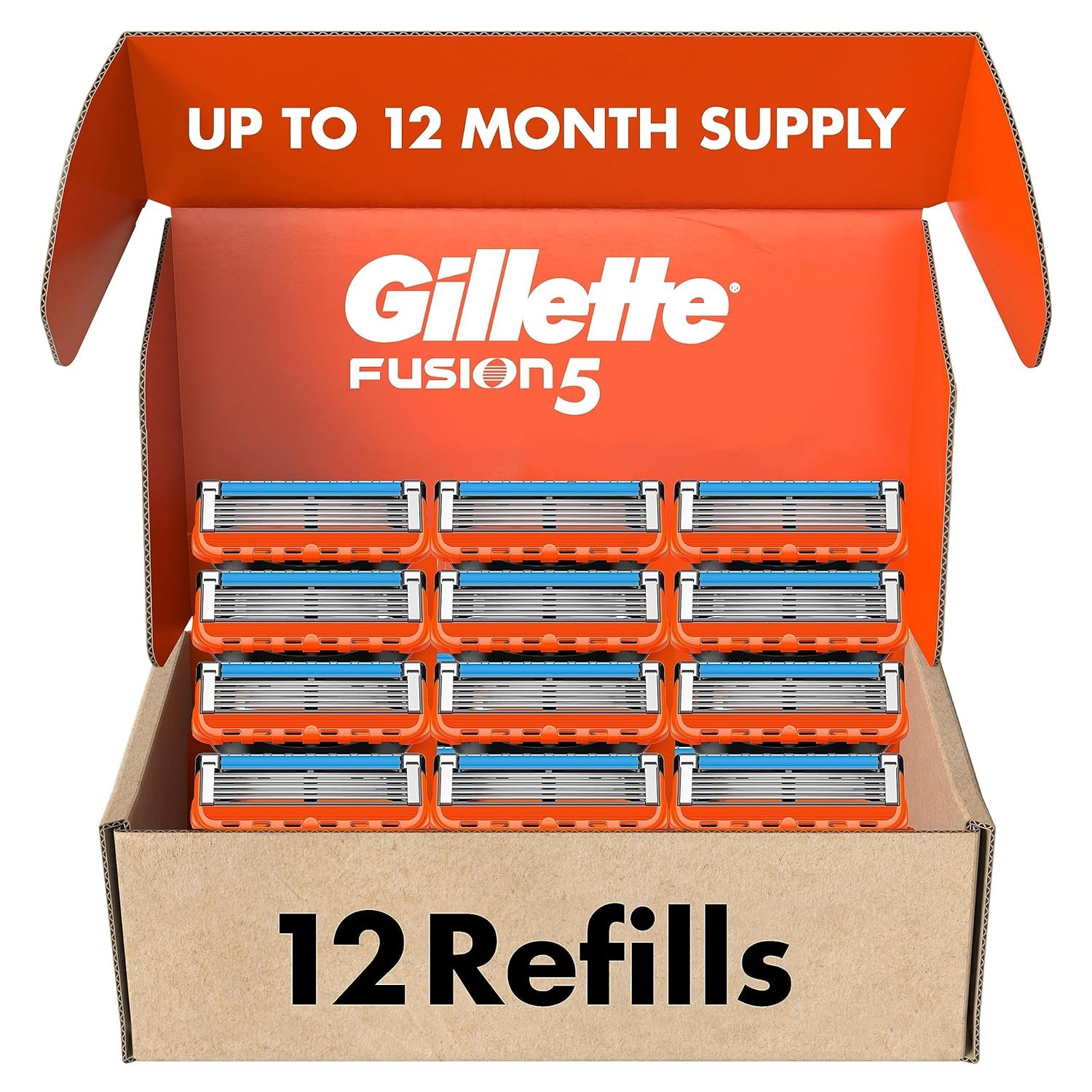 Buy now Gillette Fusion5 Razor Refills for Men, 8 Razor Blade Refills at indiglob india