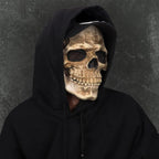 Buy now CosTribe Creepy Full Head Skull Mask with Moving Jaw Halloween Scary Latex Helmet for Cosplay Party Props at indiglob india