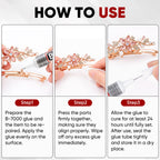 6 PCS 15ml B7000 Rhinestone Glue Clear for Bedazzling with Precision Tip