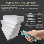 Foam Cutter Electric Hot Wire Cutter Pen 10CM Foam Board Cutting with Stand 18W Hot Knife Styrofoam Cutting Pen with Adaptor Foam Cutting Tool for White Safe Styrofoam,Arts,Handcraft