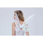 Buy now Adult Fairy Wings, Shiny Transparent Princess Wings, Angel Wings Sutable for Halloween Costume Dress Up White at indiglob india