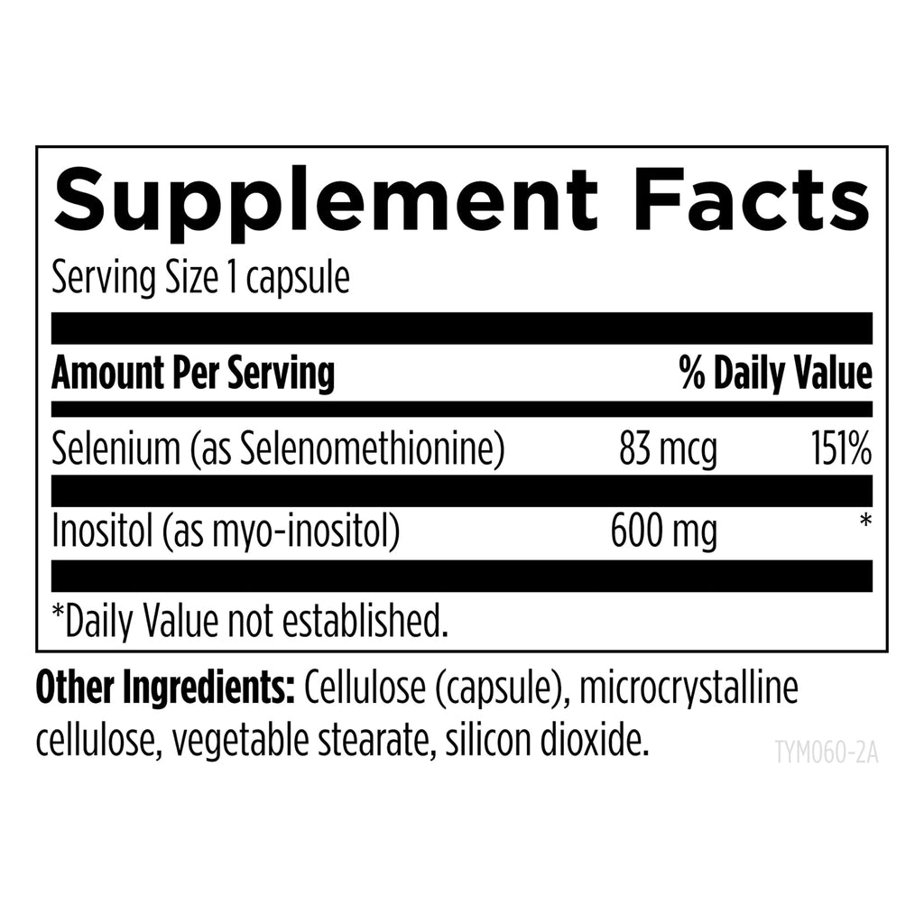 Designs for Health Thyrommune - Thyroid Support Supplement with Selenium (Selenomethionine) + Myo-Inositol - Vegan & Gluten-Free (60 Capsules)
