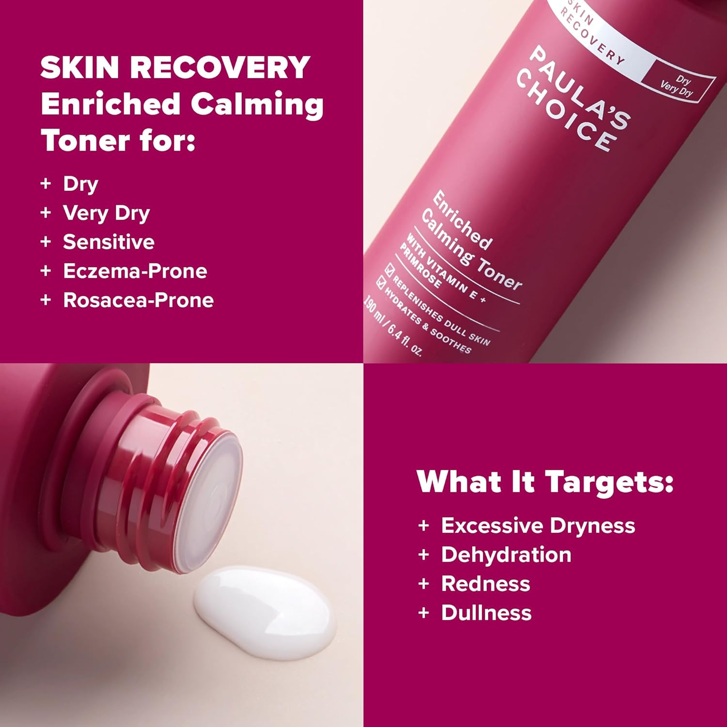 Buy now Paula's Choice Skin Recovery Calming Toner, 6.4 Ounce Bottle Toner for The Face, Sensitive Facial and Dry Redness-Prone at indiglob india
