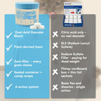 Pet Water Fountain Cleaner and Descaler Tablets 24-Pack Residue-free Fountain Cleaning Tablets for Cat and Dog Pump and Filter Maintenance, Cleaning Kit Compatible, Safe for Plastics and Metals