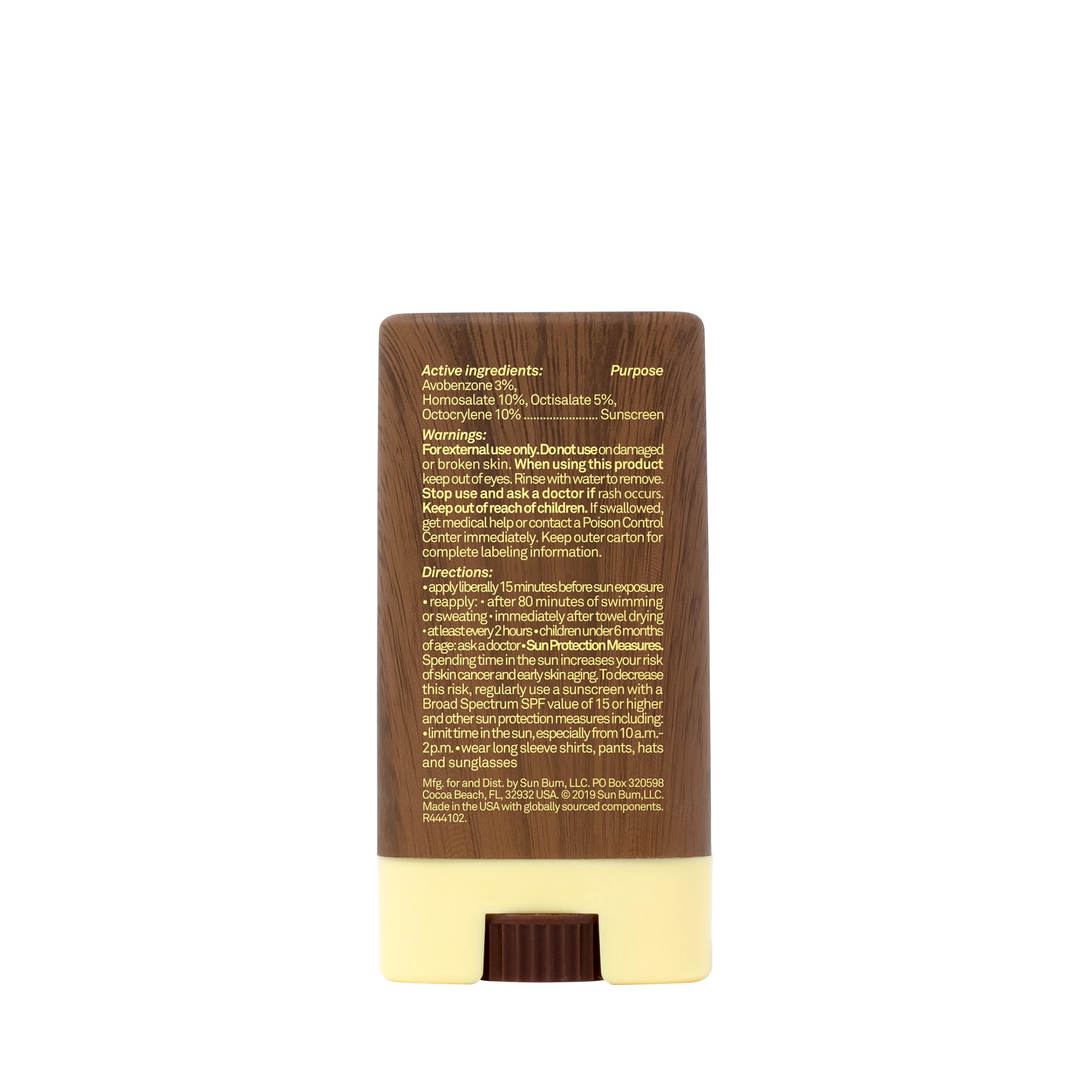 Buy now Sun Bum Original SPF 30 Face Stick Sunscreen - Water-Resistant Broad Spectrum Facial Sunscreen with Vitamin E - Hawaii 104 Act Compliant (Without Octinoxate & Oxybenzone) - Travel Friendly - 0.45 oz at indiglob india