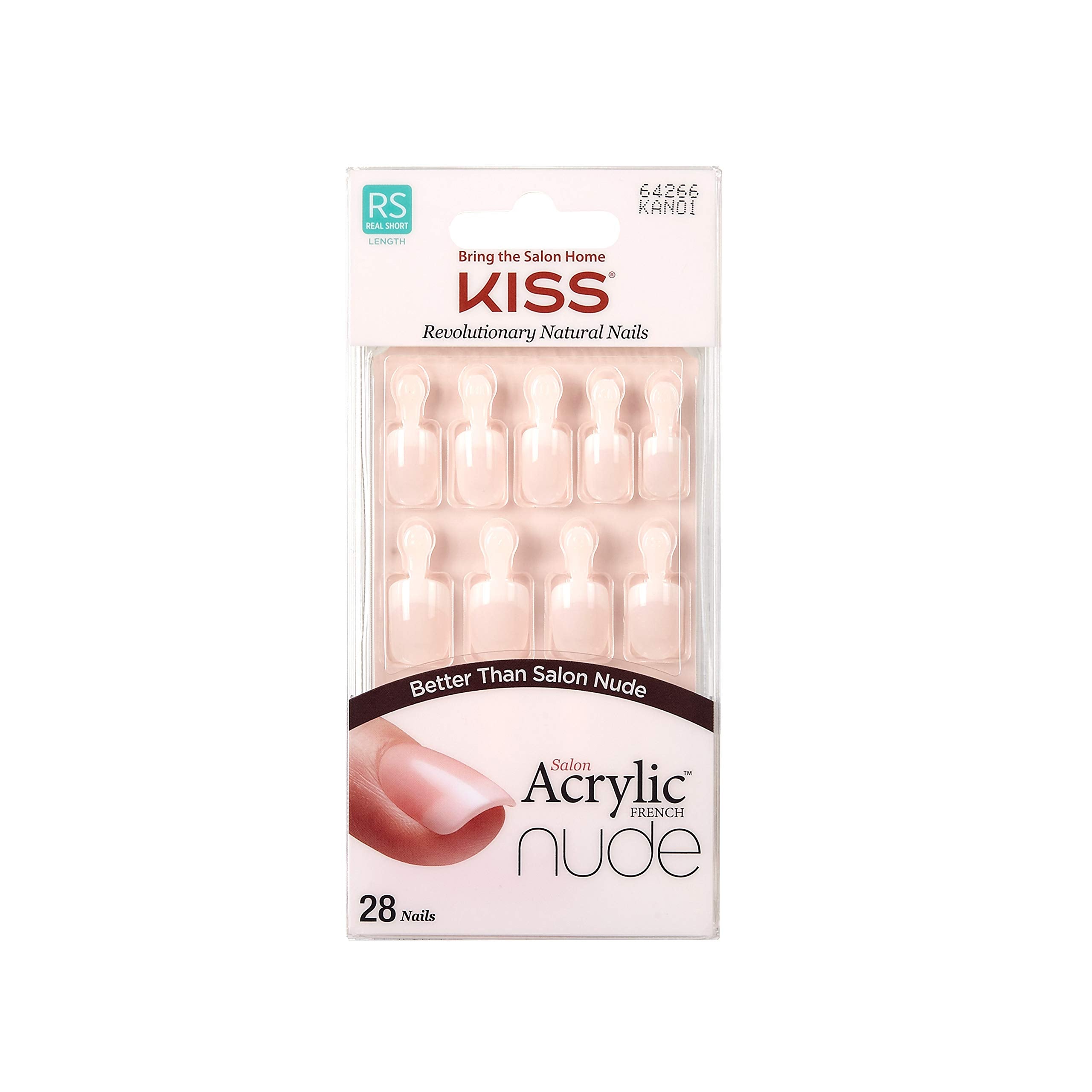 Buy now Kiss Salon Acrylic Nude French Nails 28 Count (Breathtaking) (6 Pack) at indiglob india