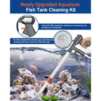 QZQ Aquarium Gravel Cleaner Vacuum Fish Tank Cleaner Tools Kit