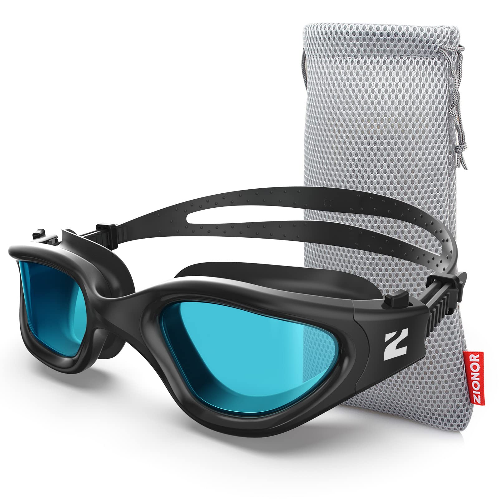 Buy now ZIONOR Swim Goggles, G1 SE Swimming Goggles Anti-Fog for Adult Men Women One Size A5-clear Blue Lens Black Frame at indiglob india