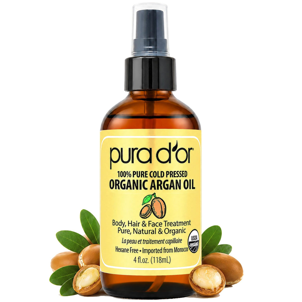 PURA D'OR Advanced Hair & Scalp Serum – For Hair Thinning with Copper Tri-Peptide, Caffeine, Botanical Extract Blend, Fuller Appearance Strands – Vegan, Men & Women 3.3 Oz Ayurvedic Hair Care