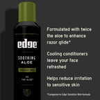 Buy now Edge Shaving Gel for Men, Soothing Aloe with Twice The Aloe, (6 Pack) - Shave Gel For Men That Moisturizes, Protects and Soothes To Help Reduce Skin Irritation at indiglob india