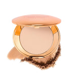 MCoBeauty Miracle Flawless Pressed Powder - 1 Light | Compact, Soft Focus Blurring, Finishing & Setting Makeup, Hydrating, Vegan & Cruelty Free