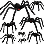 Colovis 8 PCS Halloween Spider Decorations for Indoor and Outdoor