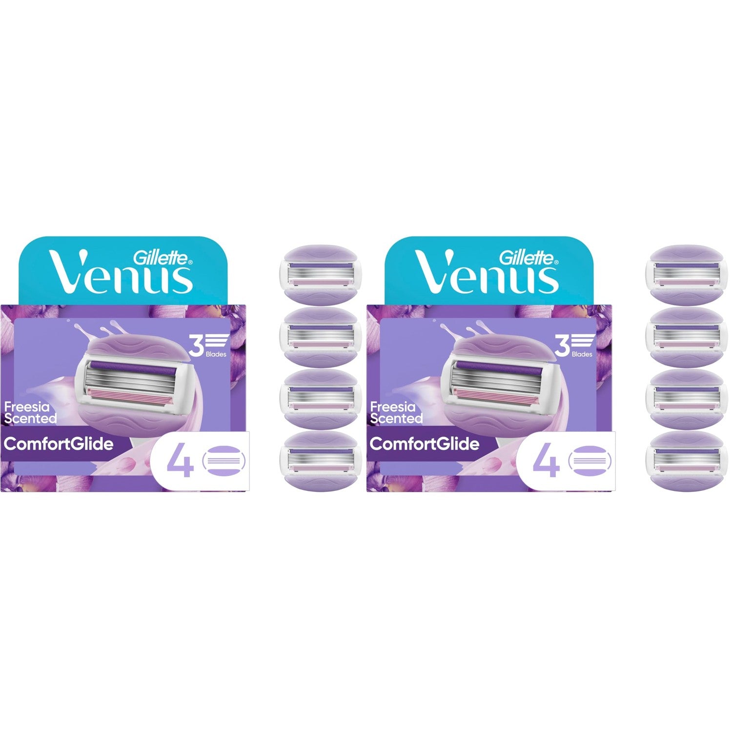 Gillette Venus ComfortGlide Freesia Women's Razor - 1 handle + 2 refills