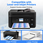 Thick Business Cards 500 Printable Business Card, 3.5" x 2" Business Card Paper Compatible with Laser & Inkjet Printer, Double-sided Printing, Heavyweight, Matte White Paper, (10 Cards/Sheet)