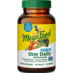 MegaFood One Daily Multivitamin for Men 55+ with 19 Nutrients, 60 Tablets | Supports Healthy Aging with Vitamin C, A, E, Cellular Energy Support with B Vitamins, D3 & Zinc, Vegetarian, 60 Servings