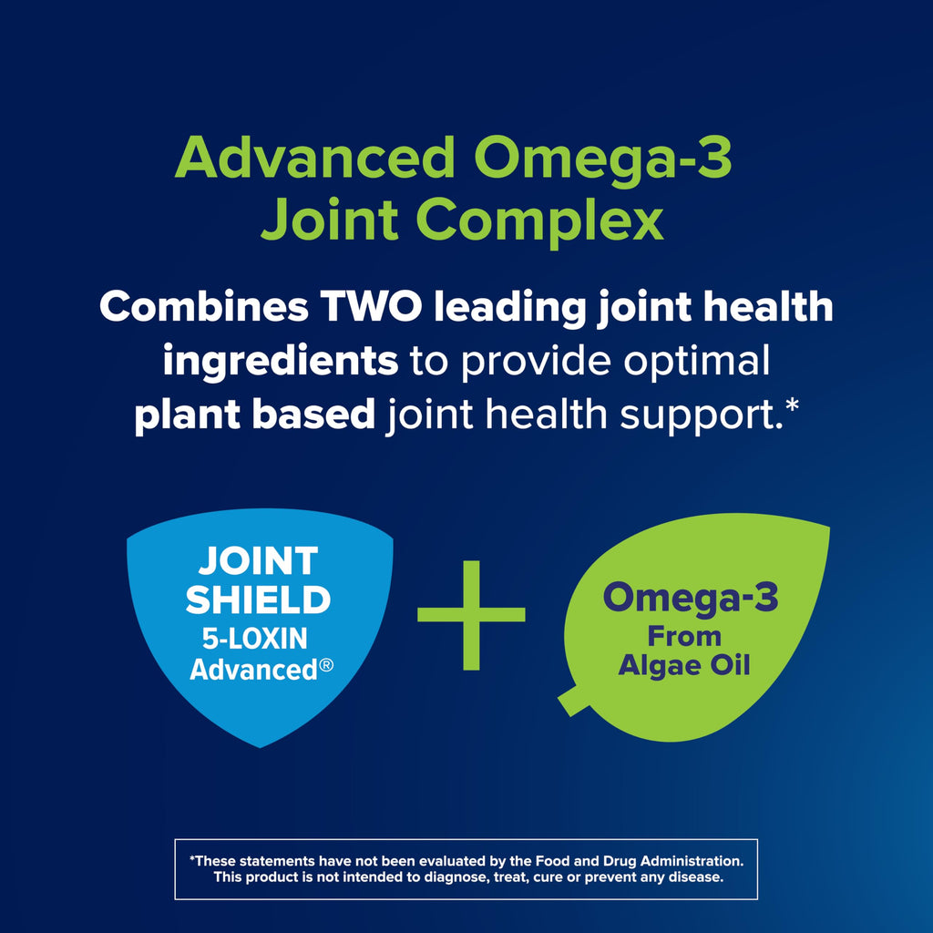 Osteo Bi-Flex Advanced Omega-3 Joint Complex Algae Oil Supplement, 80 Ct