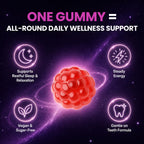 Magnesium Glycinate Gummies, 500mg 14-in-1 Magnesium Complex, 60 Count | With Ashwagandha, L-Theanine, Zinc & Vitamin D3 to Support Relaxation, Sleep, Muscle & Immune Health