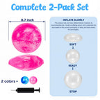 AMOR PRESENT 2 PCS Inflatable Playground Balls, 8.7 Inch