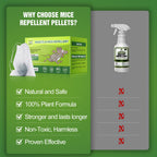 24 Packs Mice Repellent Rodent Repeller, Natural Peppermint Oil Pest Control for Rodent Rat Roach Ant Squirrel, Indoor Mouse Deterrent, Pet & Family Safe Alternative to Traps Mothballs & Poison