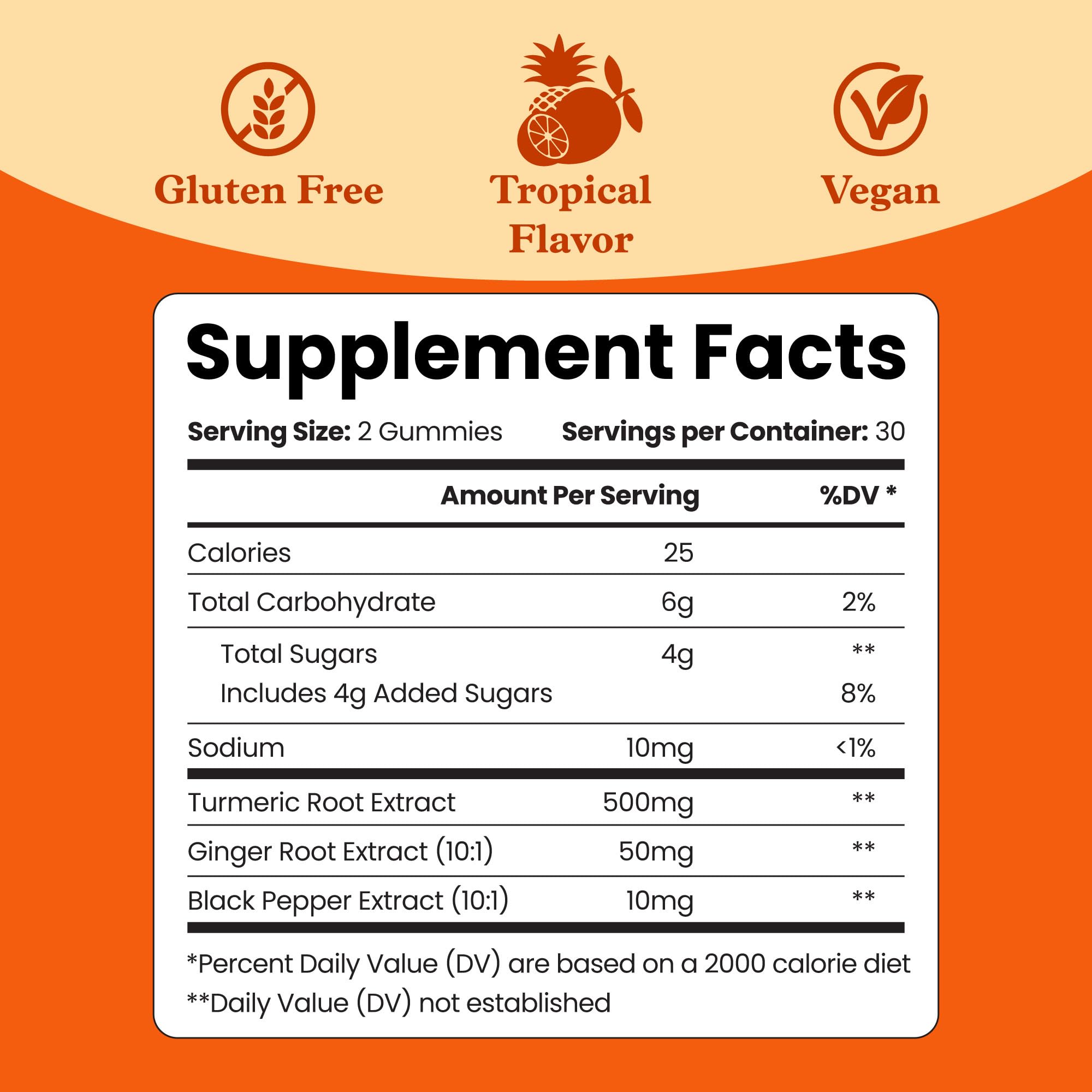 BeLive Turmeric and Ginger Gummies for Joint and Mobility Support 120 Count | 500mg Turmeric Curcumin Supplement with Black Pepper for Enhanced Absorption, Immune & Antioxidant Support, Tropical Flavor