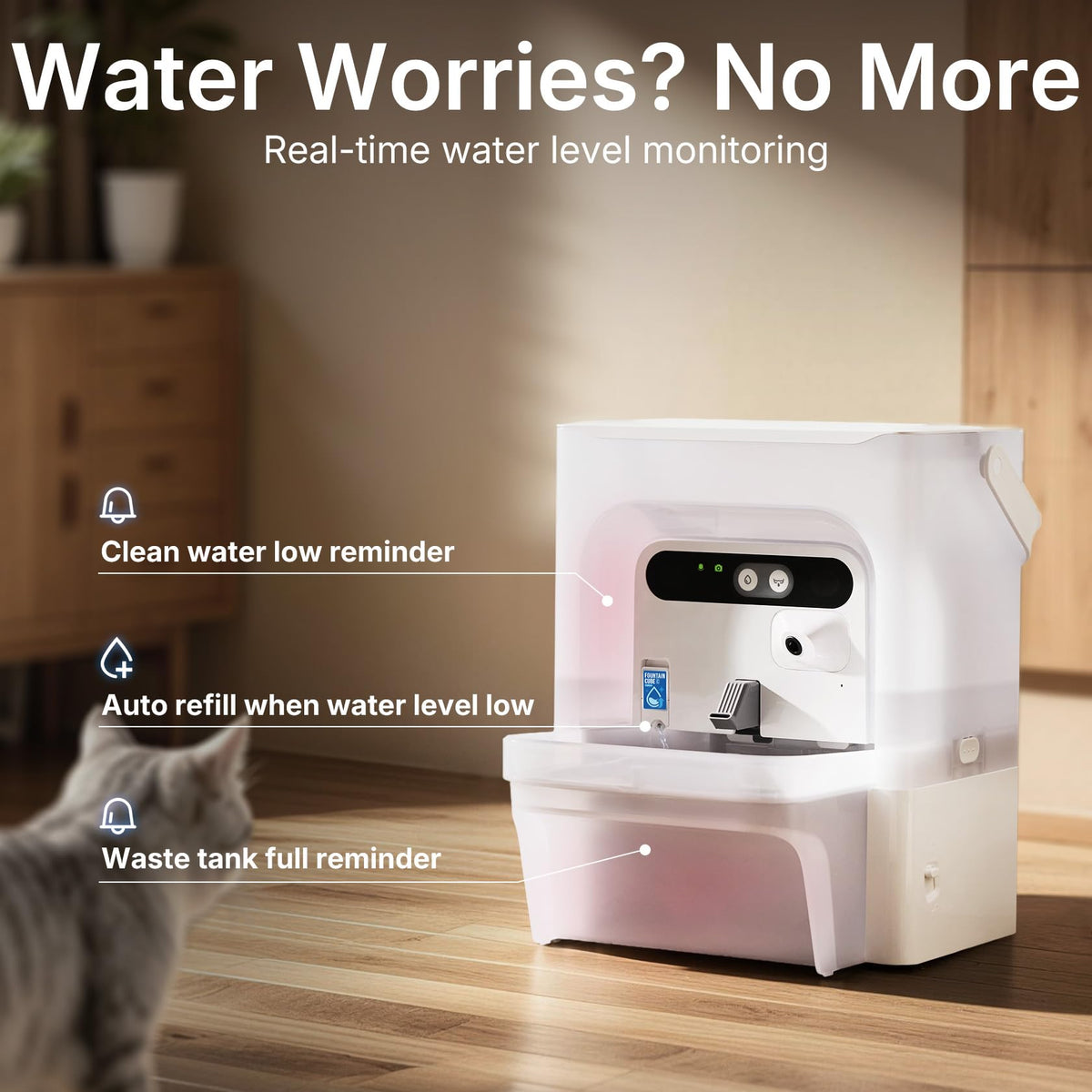 PETKIT Eversweet Ultra Cat Water Fountain with AI Camera, Filterless