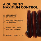 African Pride Black Castor Miracle Braid, Loc & Twist Gel, 12 Oz | Extra-hold gel for braids, locs & twists with black castor & coconut oil; smooths frizz, no flaking