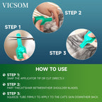 VICSOM Cat Flea Treatment, Flea and Tick Prevention for Cats, 6 Doses