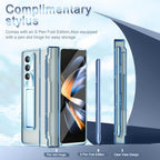 Buy now NINKI Compatible Samsung Galaxy Z Fold 5 Case with S Pen Holder & S Pen,Screen Protector Hinge Case for Samsung Z Fold 5 Case with Kickstand,Samsung Z Fold 5 5g Case Galaxy Fold 5 5g Phone Case Blue at indiglob india
