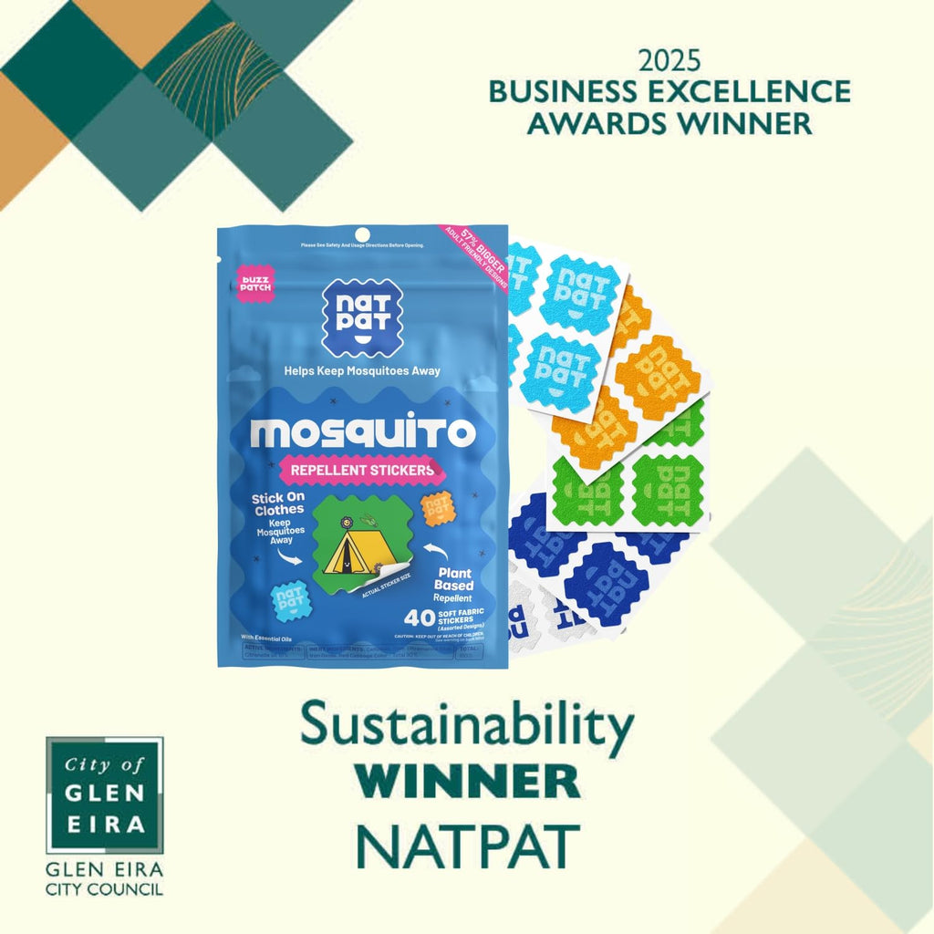 NATPAT BuzzPatch Mosquito Patches for Adults, Plant-Based Mosquito Stickers