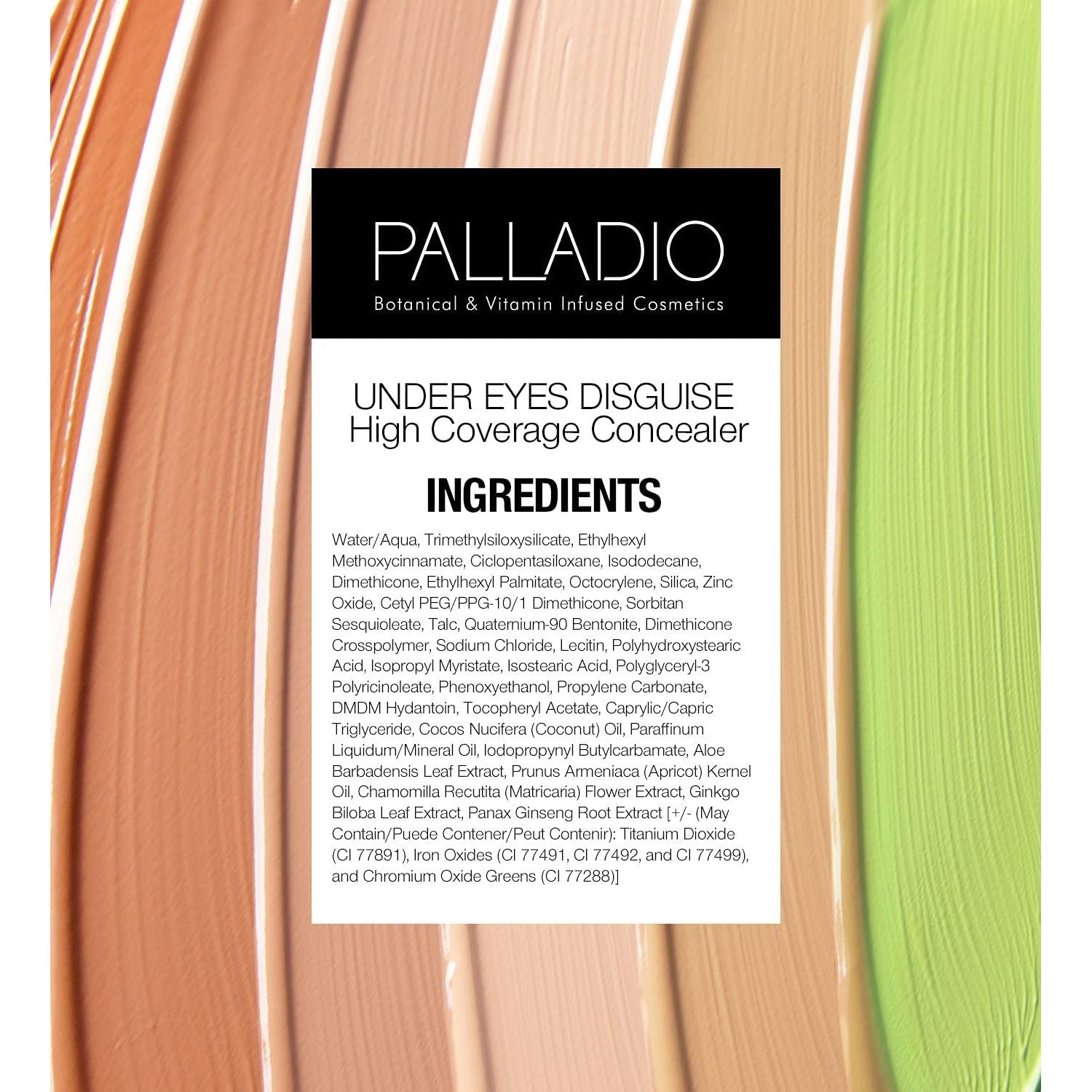 Buy now Palladio Full Coverage Concealer - Creamy Face & Under Eye Formula, Disguises Dark Circles, Blemishes, Fine Lines, Evens Skin Tone (Mocha) at indiglob india