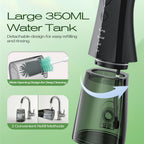 Water Flosser for Teeth, 350ML Cordless Oral Irrigator, Black