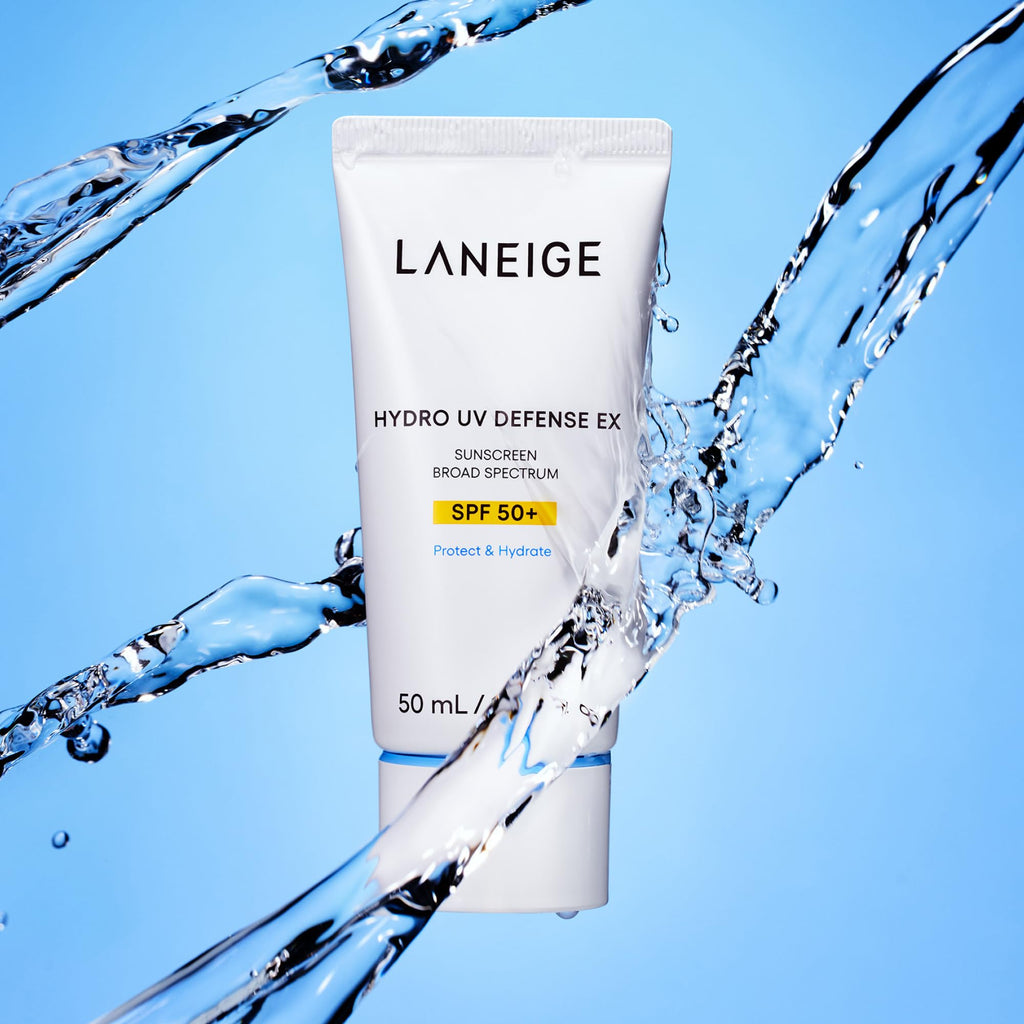 LANEIGE Hydro UV Defense Sunscreen SPF 50+ Hypoallergenic & Dermatologist-Tested Korean Broad Spectrum Sun Protection with No White Cast