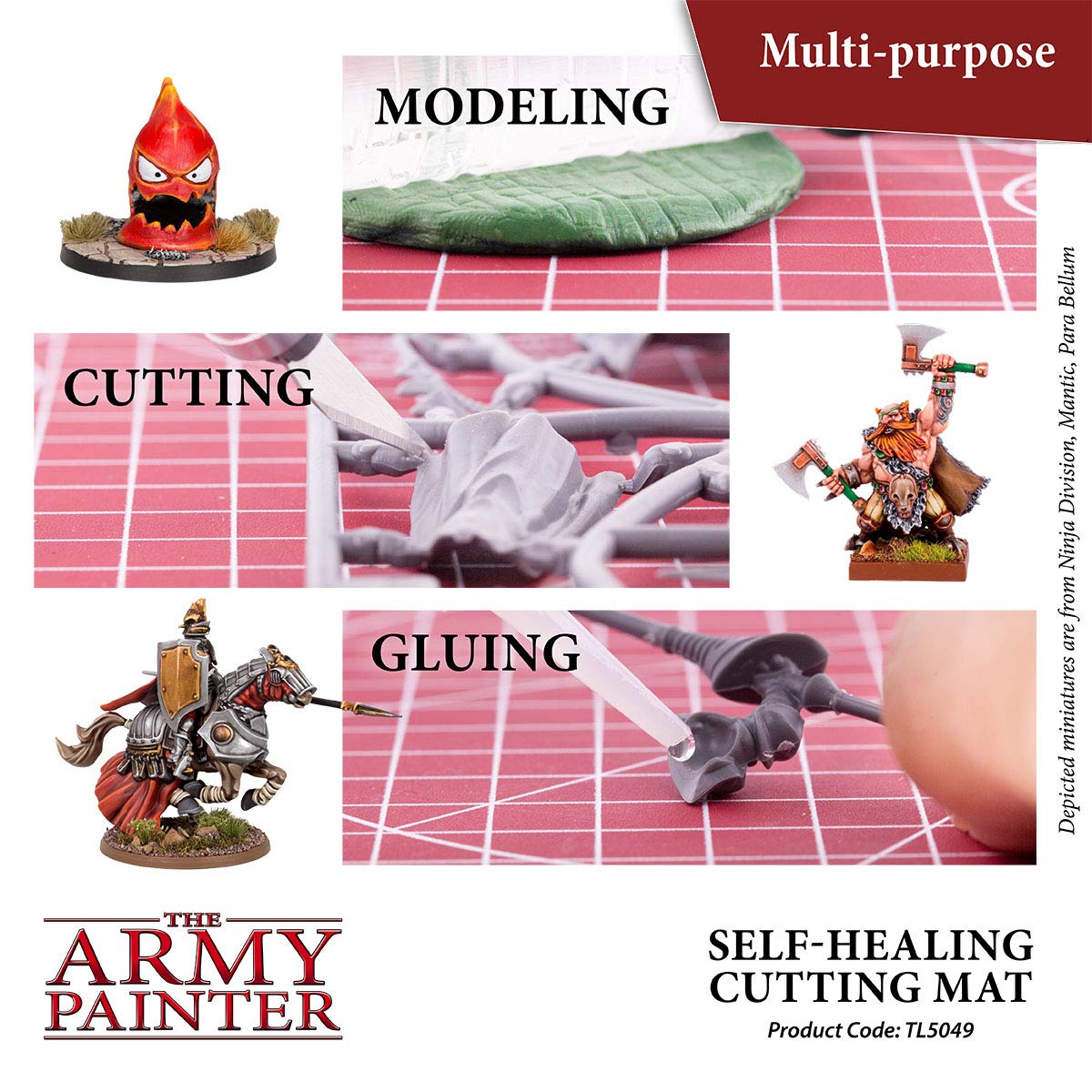 The Army Painter, Self-Healing Cutting Mat, Double Sided PVC Non-Slip, A4