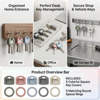 Silicone Key Cover 50PCS with Labels Key Caps and Key Tags for Identifying House Keys Head Protectors for Home Office
