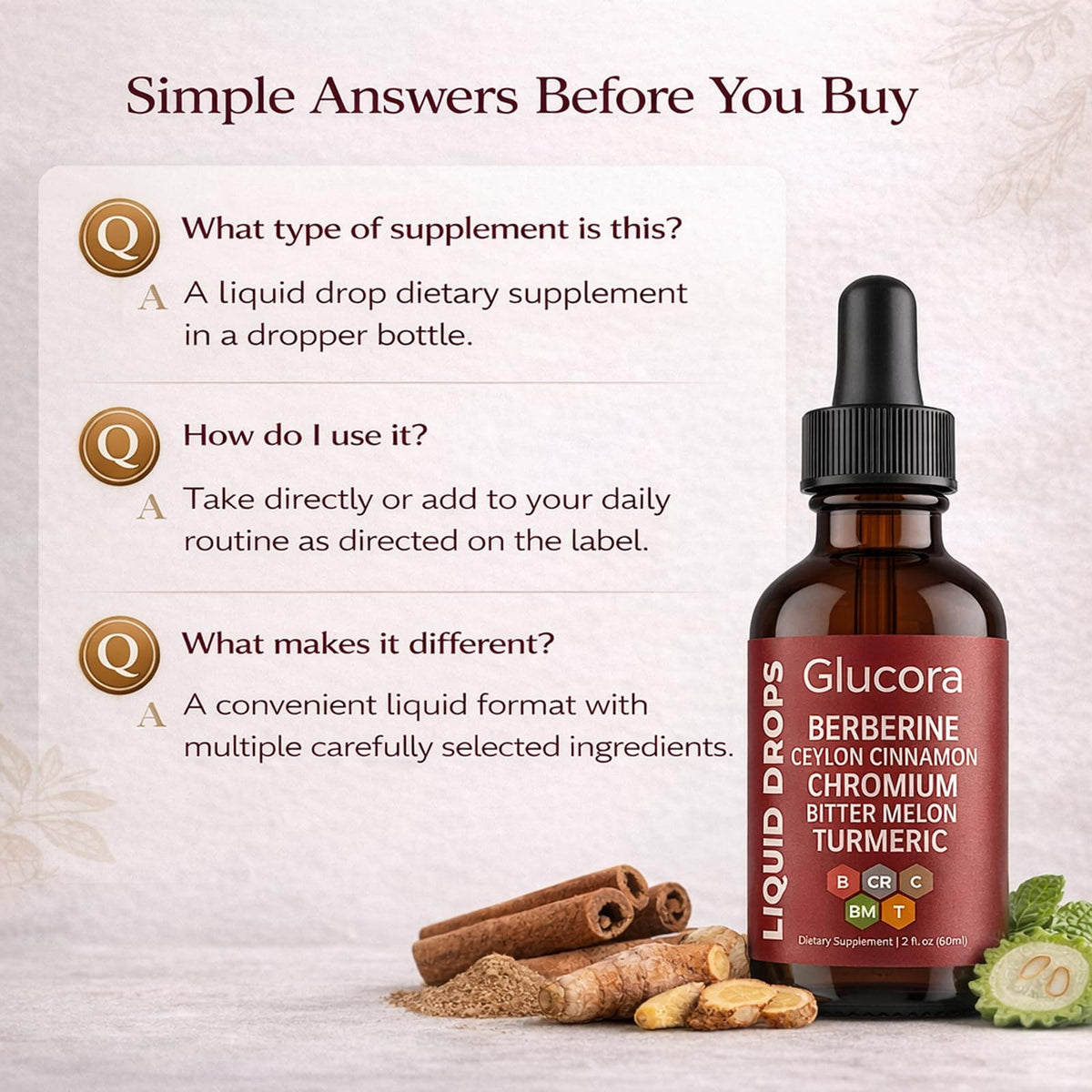 Glucora Berberina Liquida Drops, Glucora Berberine Gotas, 2 fl oz